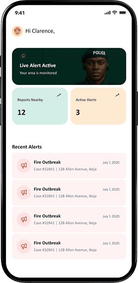 NCR Live Alert subscription interface on mobile