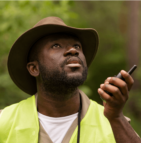 Security field agent on radio